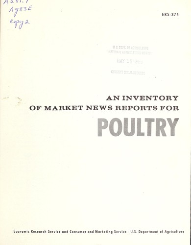 An inventory of market news reports for poultry