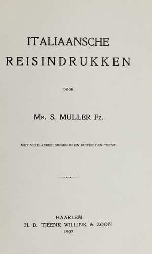 Italiaansche reisindrukken