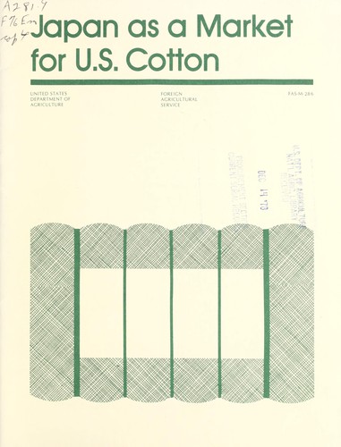 Japan as a market for U.S. cotton