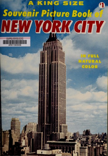 A king size souvenir picture book of New York City
