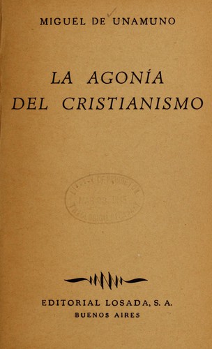 La agonía del cristianismo