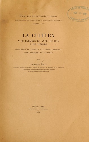 La cultura y su enemigo de ayer, de hoy y de siempre