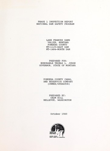 Lake Frances Dams, Valier, Montana, Pondera County, MT-1125-East Dam, MT-1484-North Dam