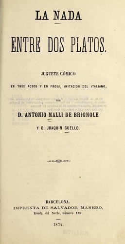 La nada entre dos platos