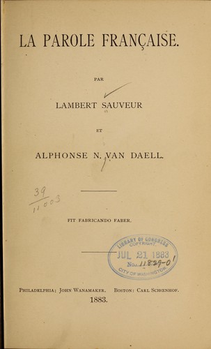 La parole française