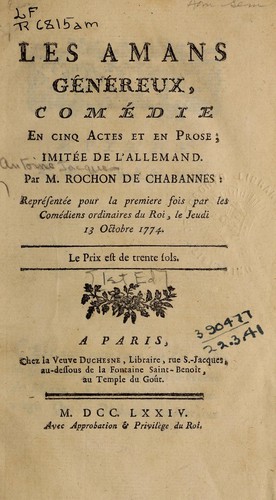 Les amans généreux