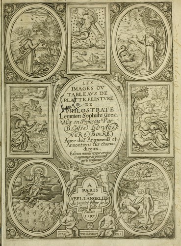 Les images ov tableavs de platte peintvre de Philostrate lemnien sophiste grec