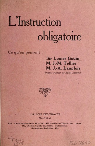 L'Instruction obligatoire