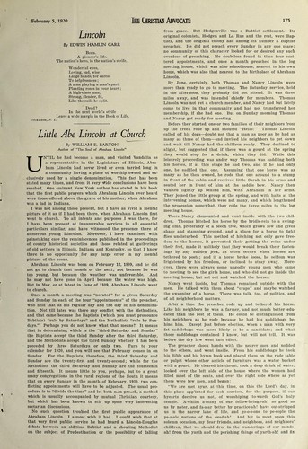 Little Abe Lincoln at church