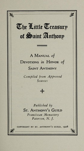 The little treasury of Saint Anthony