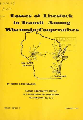 Losses of livestock in transit in midwestern and western states