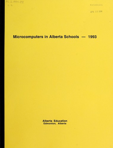 Microcomputers in Alberta Schools - 1993