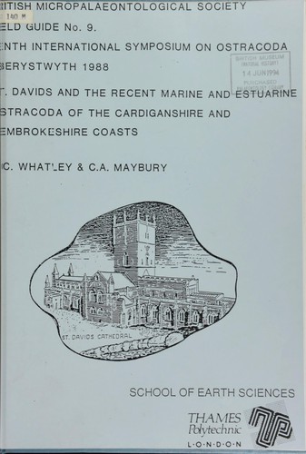 St. Davids and the recent marine and estuarine ostracoda of the Cardiganshire and Pembrokeshire coasts