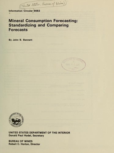 Mineral consumption forecasting