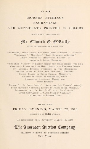 Modern etchings, engravings, and mezzotints printed in colors