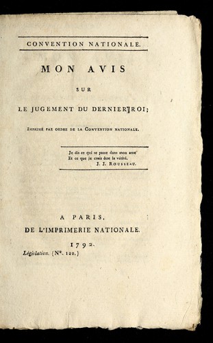 Mon avis sur le jugement du dernier roi