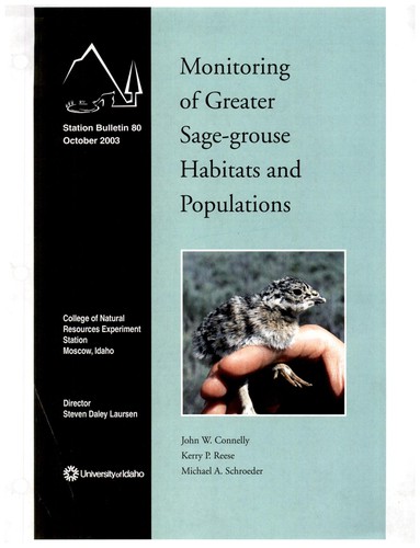 Monitoring of greater sage-grouse habitats and populations