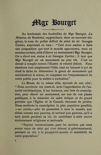Monseigneur Bourget; souvenir du 24 juin 1903