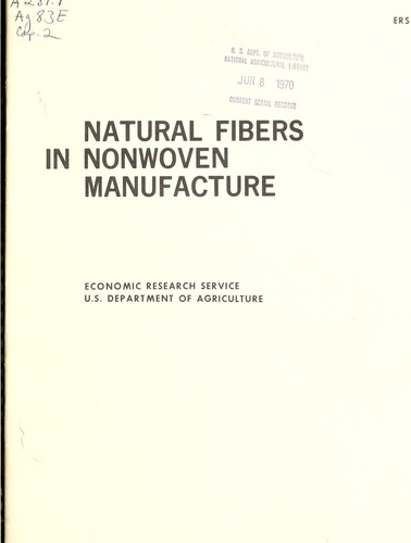 Natural fibers in nonwoven manufacture