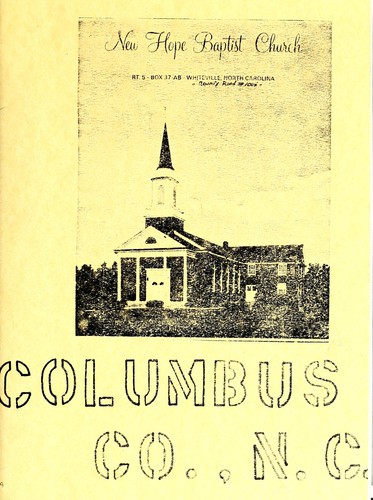 New Hope Baptist Church, Columbus Co., N.C.
