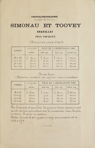 Notice sur la photo-lithographie