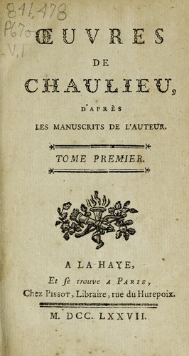 Oeuvres de Chaulieu