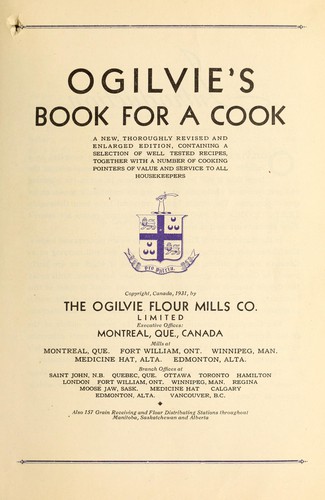 Ogilvie's book for a cook. --