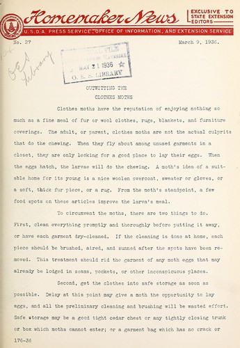 Outwitting the clothes moths