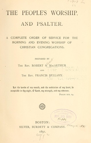 The people's worship, and psalter