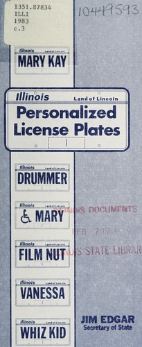 Personalized license plates