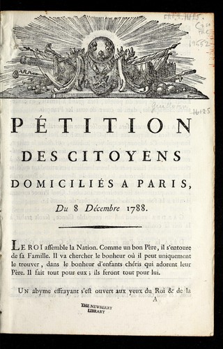 Pe tition des citoyens domicilie s a   Paris