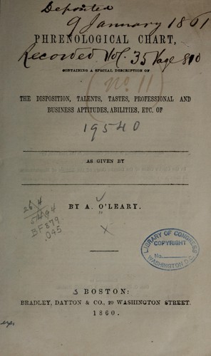 Phrenological chart