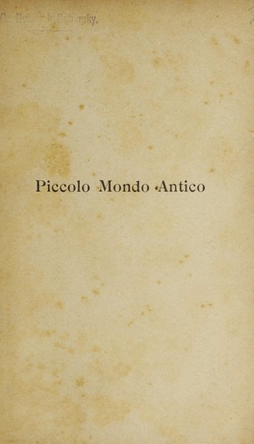 Piccolo mondo antico