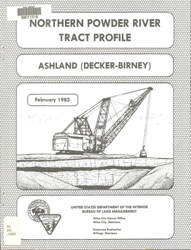 Powder River Resource Area tract profile, Ashland (Decker-Birney)