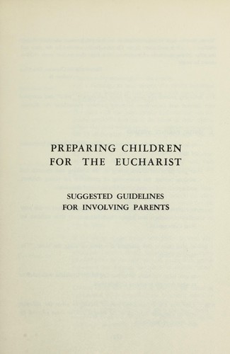 Preparing children for the eucharist