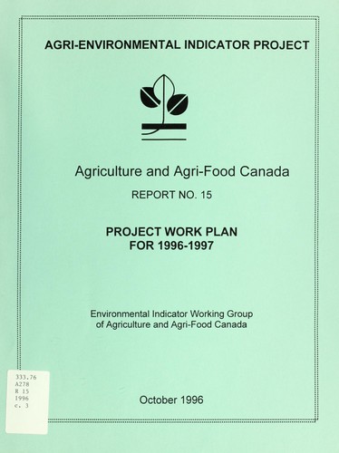Project work plan for 1996-1997