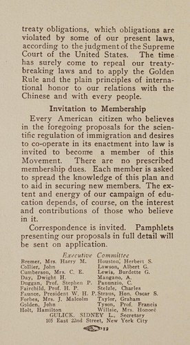 Proposals for constructive immigration legislation