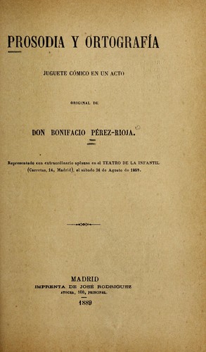 Prosodia y ortografía