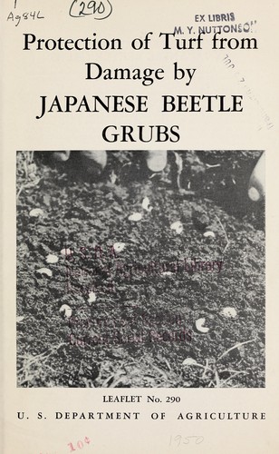 Protection of turf from damage by Japanese beetle grubs