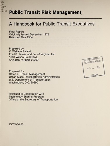 Public transit risk management