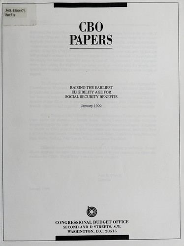 Raising the earliest eligibility age for social security benefits