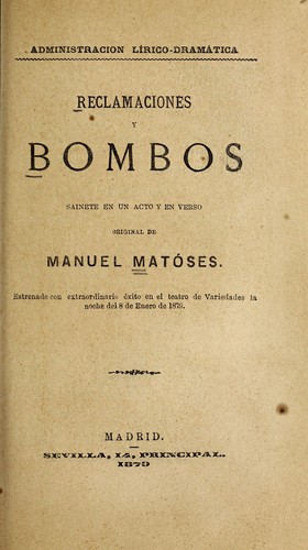 Reclamaciones y bombos