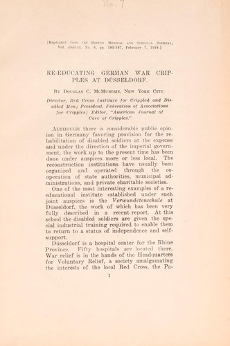 Re-educating German war cripples at Düsseldorf