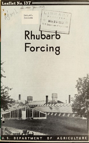Rhubarb forcing