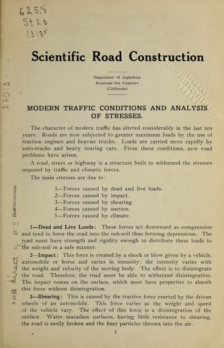 Scientific road construction