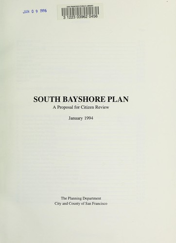 South Bayshore plan