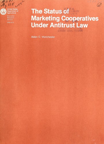 The status of marketing cooperatives under antitrust law