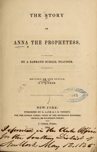 The story of Anna, the prophetess