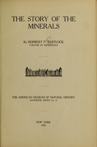 The story of the minerals