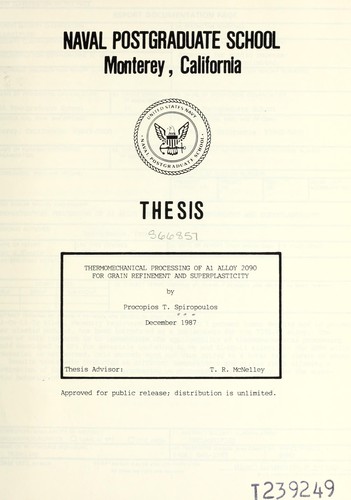 Thermomechanical processing of Al alloy 2090 for grain refinement and superplasticity